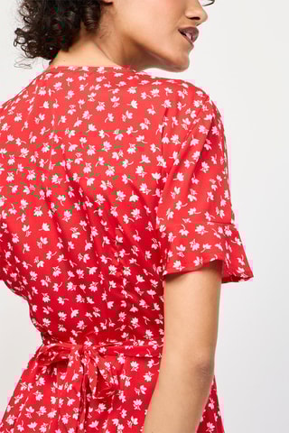 Robe portefeuille - Rouge