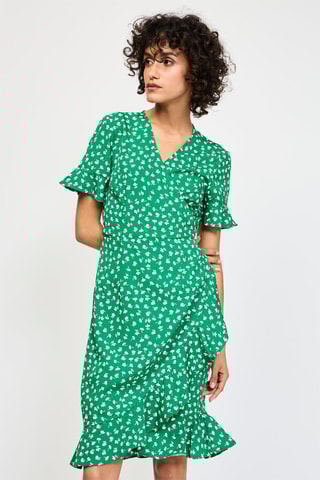 Robe portefeuille - Vert