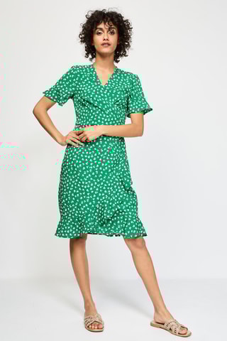 Robe portefeuille - Vert