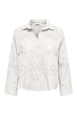 Chemisier en broderie anglaise en coton biologique - Ecru