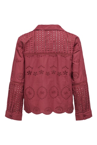 Chemisier en broderie anglaise en coton biologique - Bordeaux