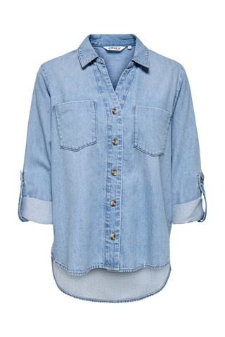 Chemisier en denim - Bleu clair