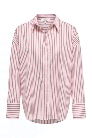 Chemisier en coton biologique - Bordeaux et blanc