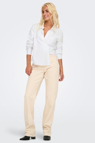 Chemisier en coton biologique - Blanc