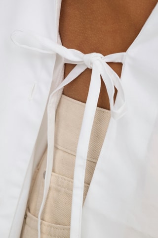 Chemisier en coton biologique - Blanc