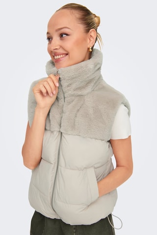 Doudoune sans manches - Beige