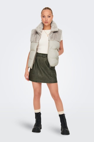 Doudoune sans manches - Beige