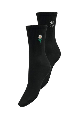 Chaussettes Smiley - Noir