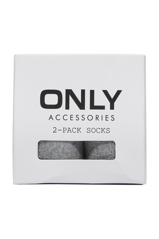 2 paires de chaussettes - Gris foncé mélangé