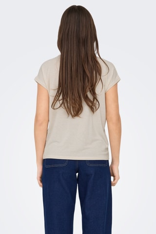 T-shirt - Ecru et marron