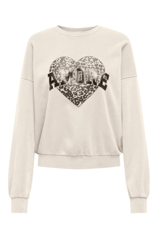 Sweat en coton biologique - Ecru