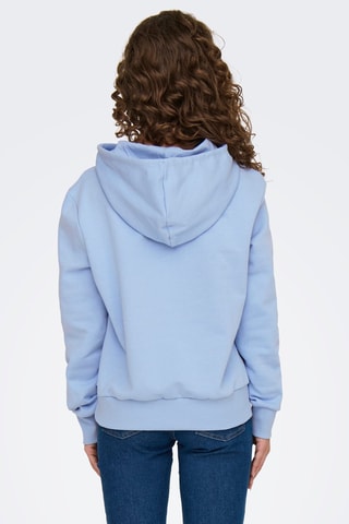 Sweat regular à capuche - Bleu