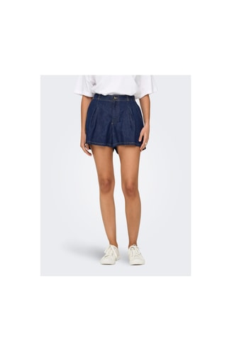 Short en jean taille haute - Blue marine