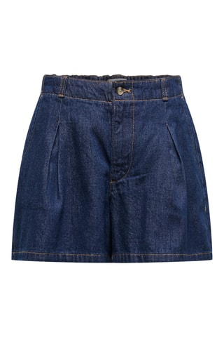 Short en jean taille haute - Blue marine