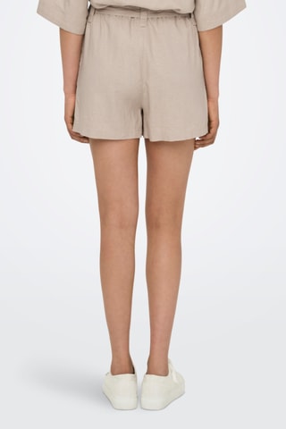 Short en lin - Taupe