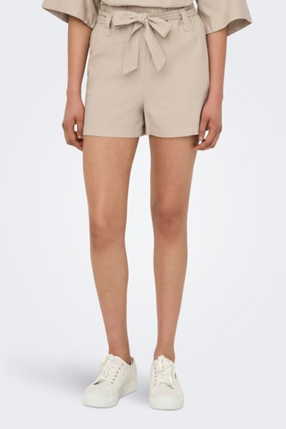 Short en lin - Taupe