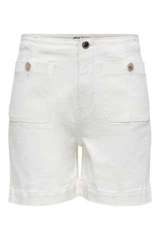 Short en jean - Blanc