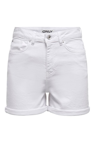 Short en jean - Blanc