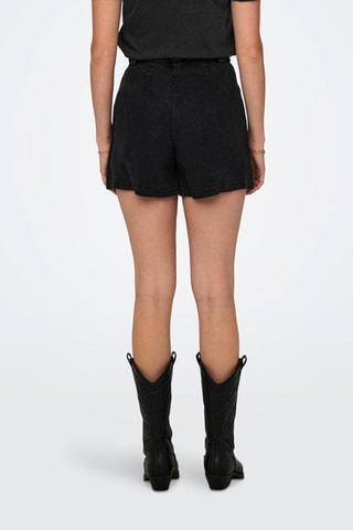 Short en jean - Noir