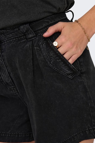 Short en jean - Noir