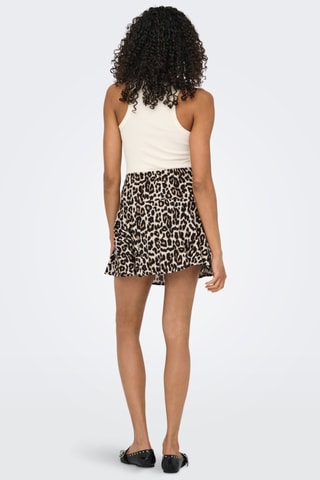 Jupe patineuse taille haute - Ecru