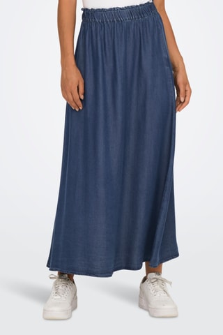 Jupe longue en denim - Bleu
