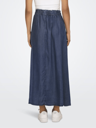 Jupe longue en denim - Bleu