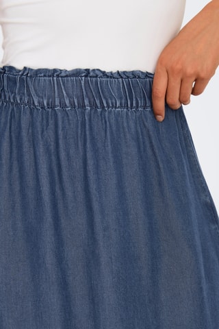 Jupe longue en denim - Bleu