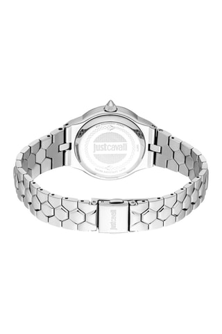 Montre à quartz en acier et cristaux tchèques Stilo - Argenté et blanc