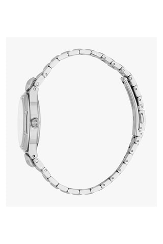 Montre à quartz en acier et cristaux tchèques Stilo - Argenté et blanc