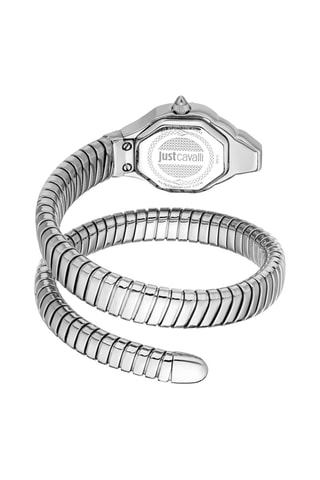 Montre à quartz en acier et cristaux tchèques Brillante Snake - Argenté