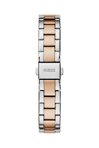 Montre à quartz en acier - Argenté et doré rose