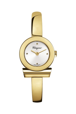 Montre à quartz en acier  Fabriquée en suisse -  Doré