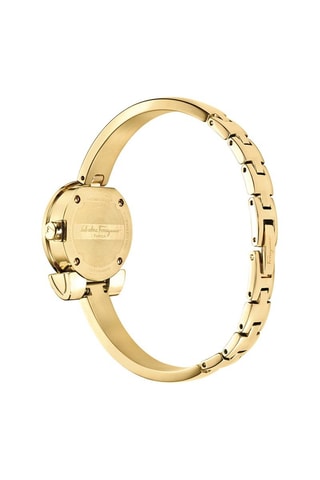 Montre à quartz en acier  Fabriquée en suisse -  Doré