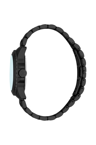 Montre à quartz en acier Sogno - Noir et turquoise