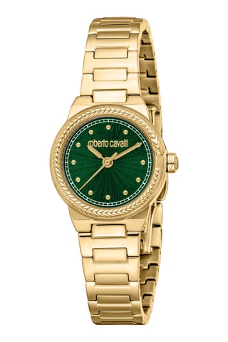 Montre à quartz en acier Eclisse - Doré et vert