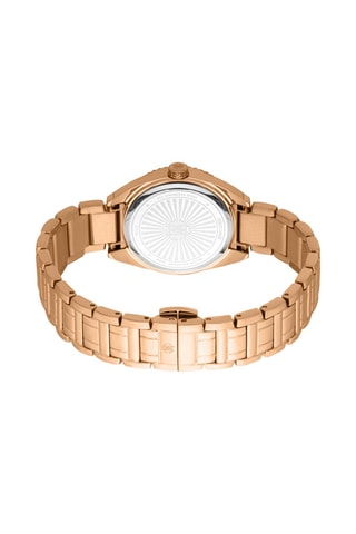Montre à quartz en acier Mirabile - Doré rose et vert
