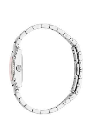 Montre à quartz en acier Soletta - Argenté et rose clair