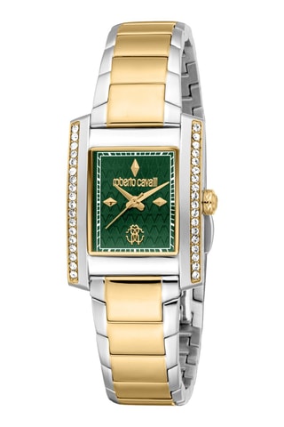 Montre à quartz en acier Soletta - Doré et argenté