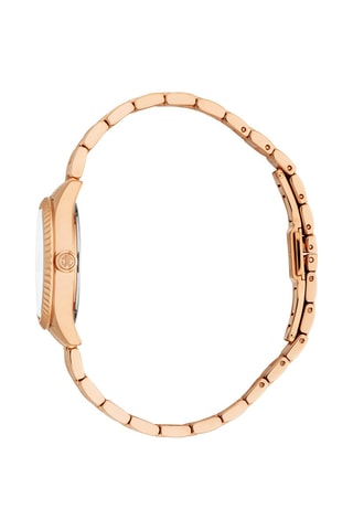Montre à quartz en acier Fantasia - Doré rose et argenté