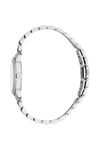 Montre à quartz en acier Fiducia - Argenté et ciel