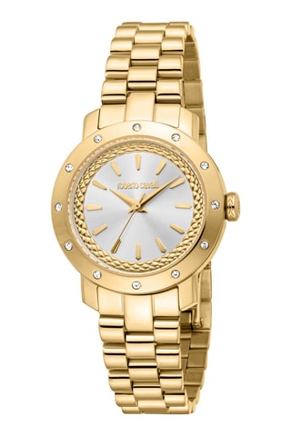 Montre à quartz en acier Fiducia - Doré et argenté