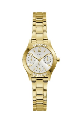 Montre à quartz en acier - Doré et blanc