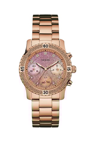 Montre à quartz en acier - Doré rose