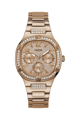 Montre à quartz en acier - Doré rose