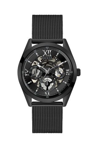 Montre à quartz en acier - Noir