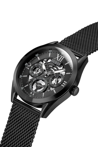 Montre à quartz en acier - Noir