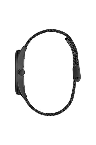 Montre à quartz en acier - Noir