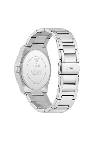 Montre à quartz en acier - Argenté et bleu