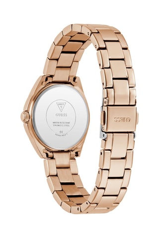 Montre à quartz en acier - Doré rose